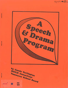 A Speech and Drama Program